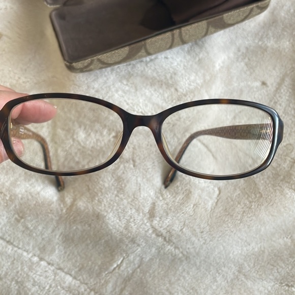 Coach Blossom Tortoise eyeglasses with case and cleaning cloth - Picture 9 of 11